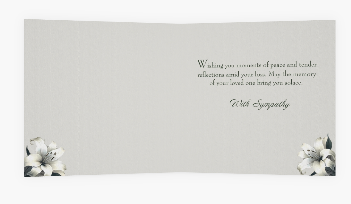 Jubilations Designs - Wholesale Sympathy Card - With Deepest Sympathy1