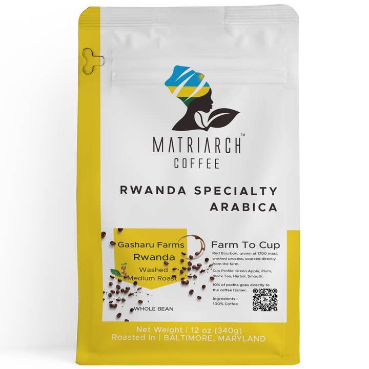 Bulk Washed 12 Oz - Carton of 12 bags of 12 Oz for wholesale by Matriarch Coffee