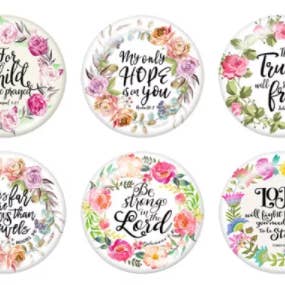 Snap Jewelry - Botões temáticos versados da Bíblia - Cúpula de vidro por atacado de Say It in A Snap Jewelry