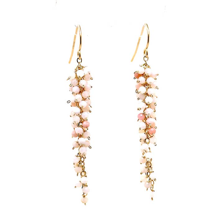 Brincos Pinot Gris em Opala por atacado de Mabel Chong