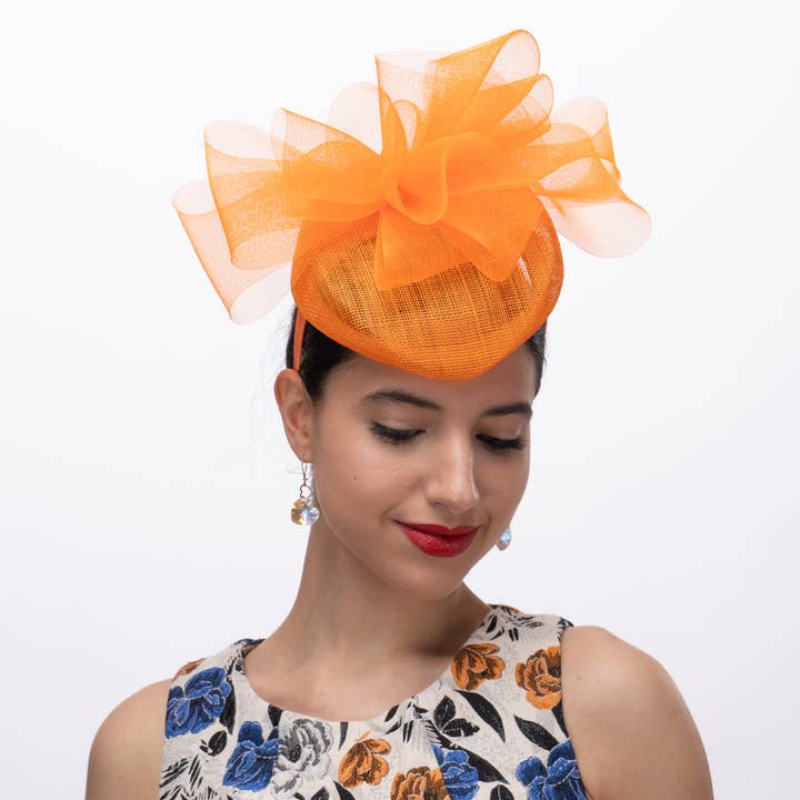 Base de Chapéu Sinamay com Acabamento de Crinolina em Bandolete | 5925H por atacado de KaKyCo