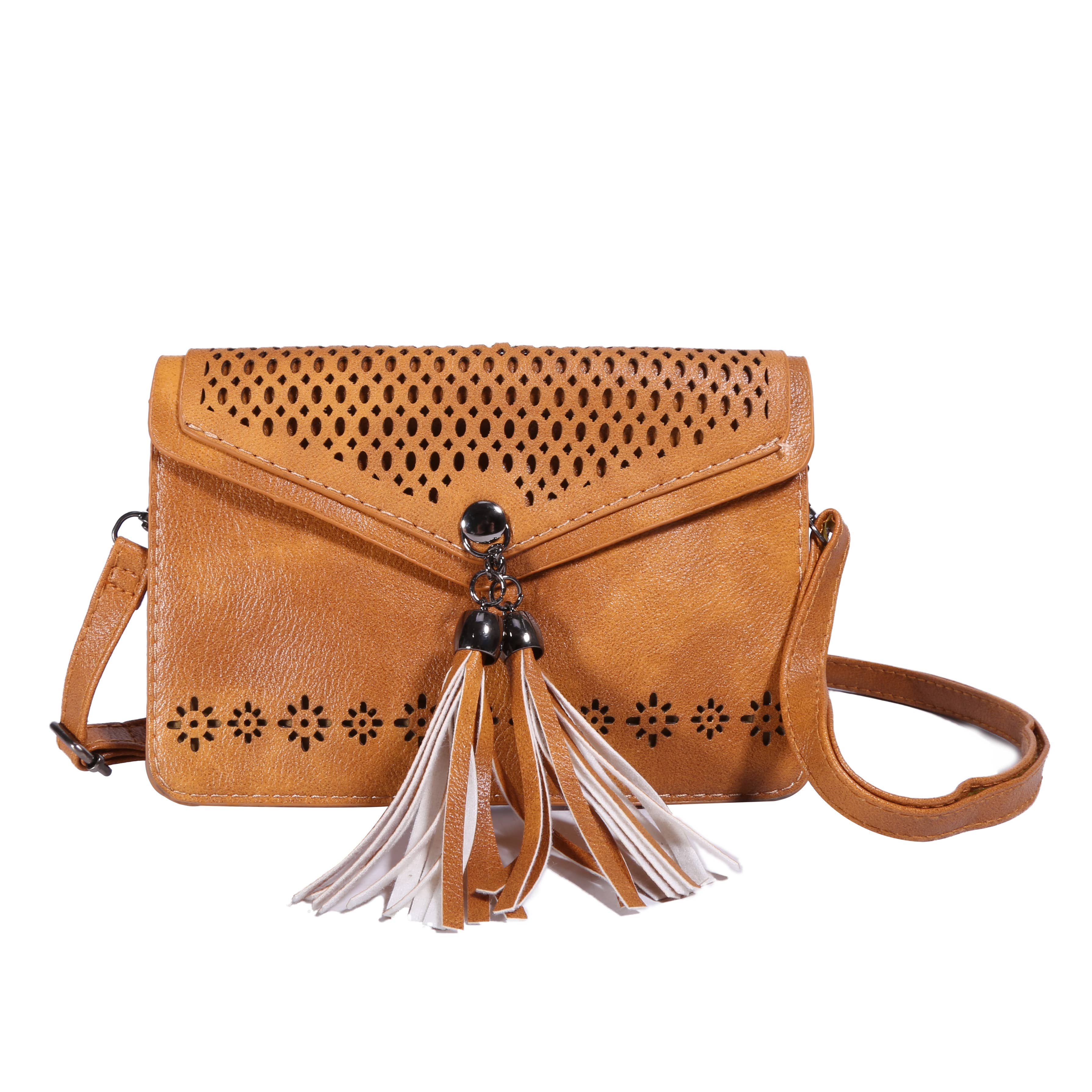 Tourtiwi - Wholesale Shoulder Bag - Women's - Women Small Purse Boho Tassel Shoulder Bag4