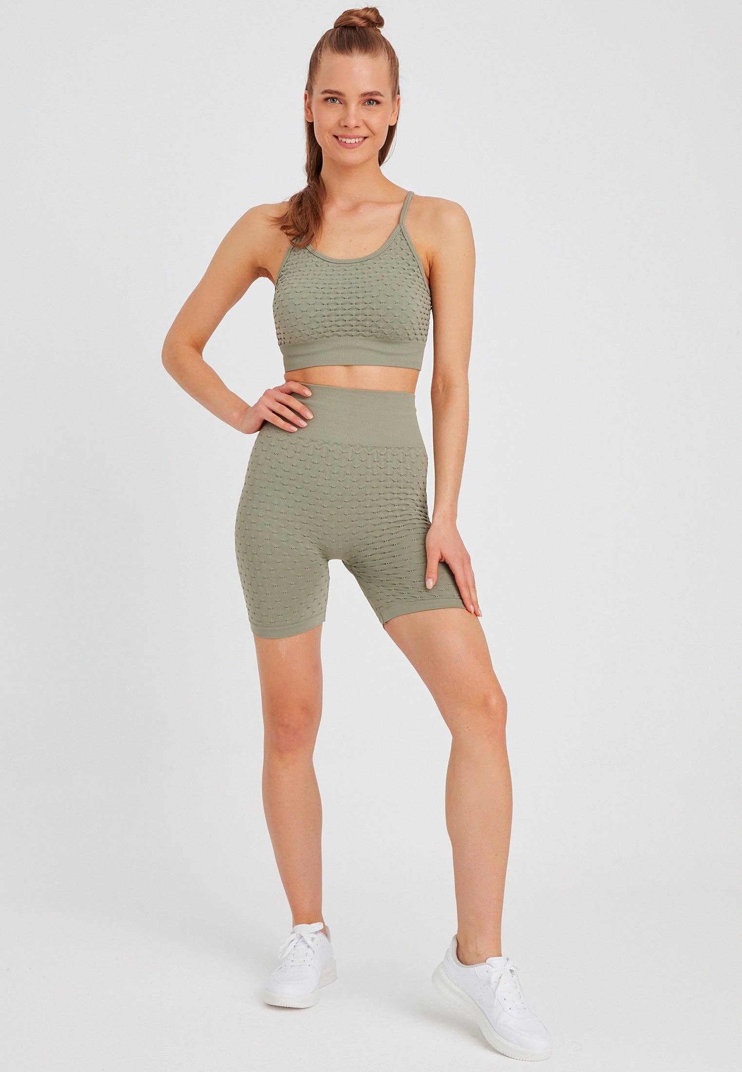 Leif Nelson GmbH - Wholesale Athletic Shorts - Women's - Women's Seamless Sport Shorts LN-842914