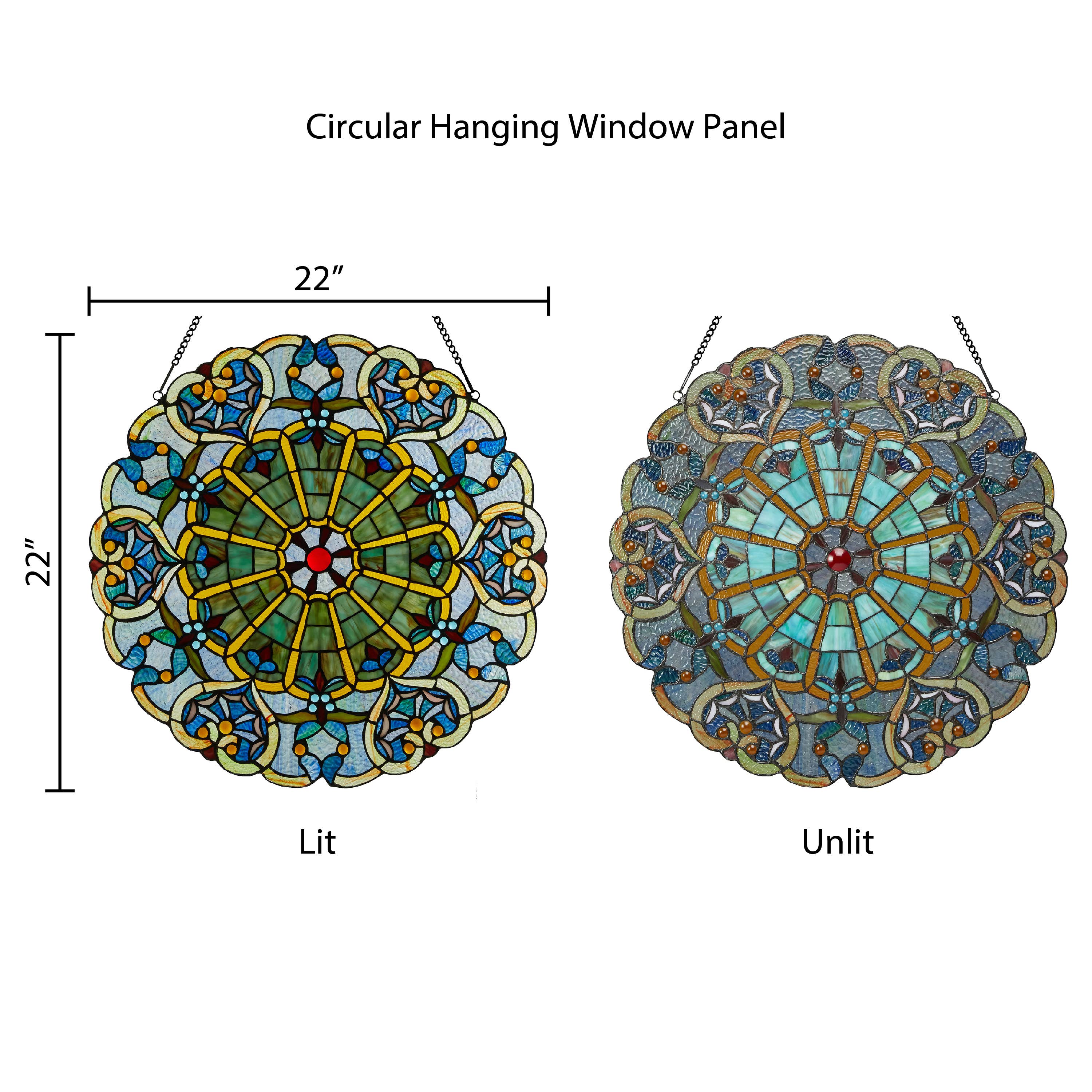 River of Goods - Wholesale Suncatcher - 22"W Webbed Heart Stained Glass Window Panel2