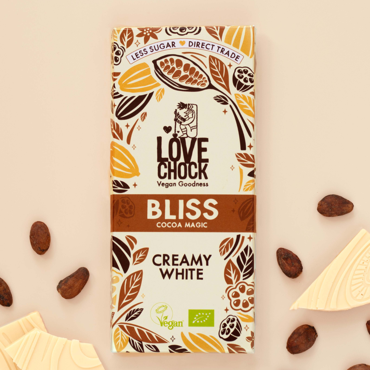 Lovechock NL - Wholesale Chocolate Bar - White chocolate - Organic, plant-based and sustainable0