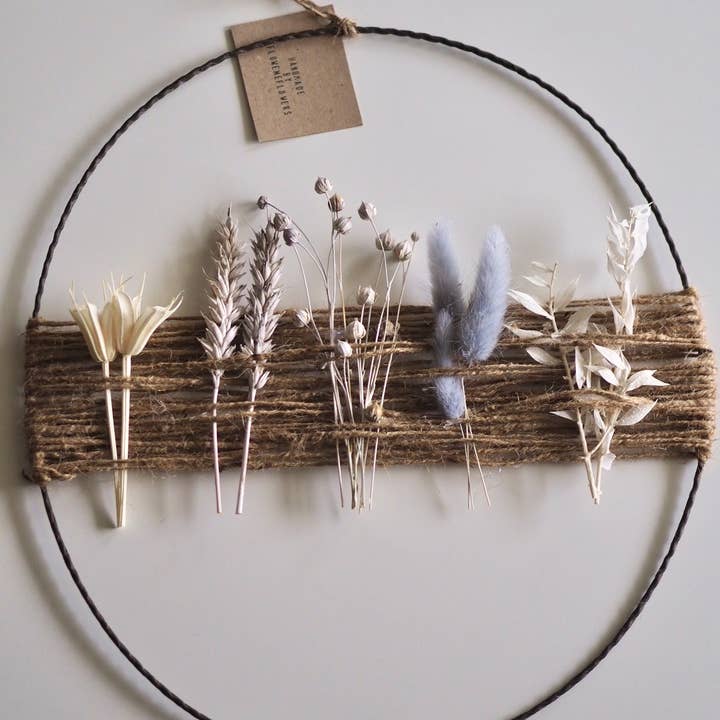 Floweme - Wholesale Wreath - Dried Flower Wreath | Wreath | Flower Loop | Blue1