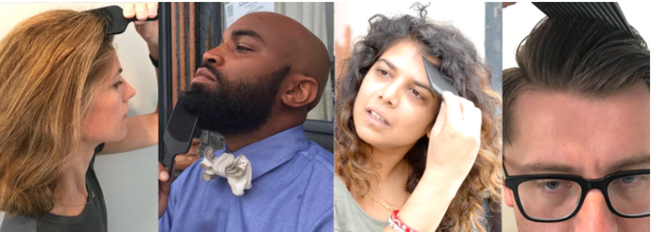 Chicago Comb Co. – wholesale Hair brush/comb – Model No. 7 Carbon Fiber Pick Comb4