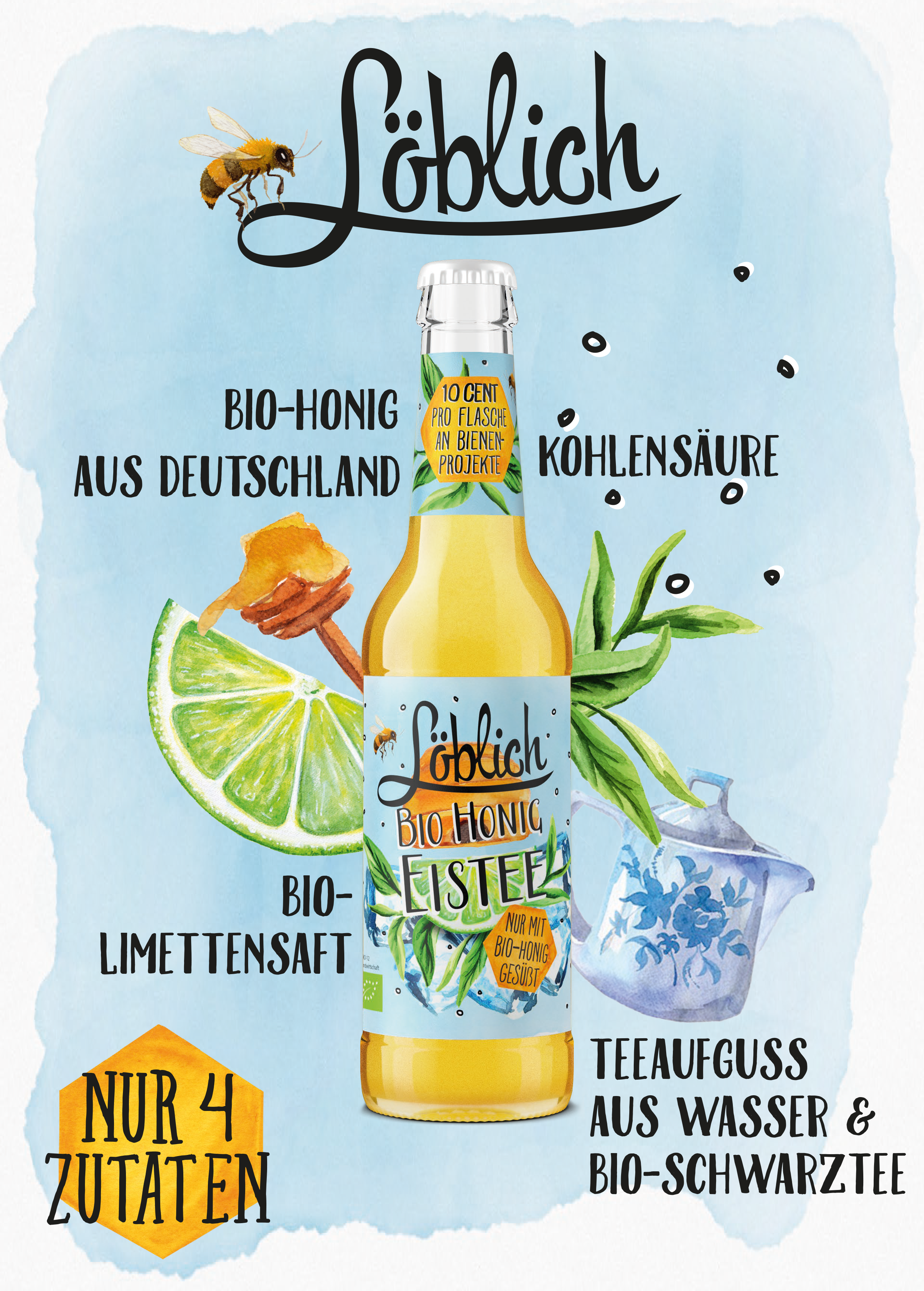 Löblich – Engroshandel Iste – Økologisk honning iste - Gratis levering1