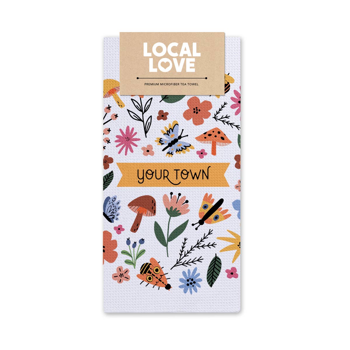 Rock Scissor Paper - Wholesale Tea Towel - Personalized City Tea Towel - Meadow Name Drop Design1