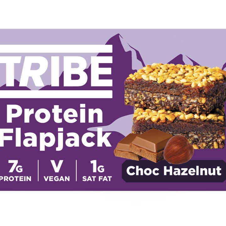 TRIBE – Großhandel Snack-Riegel – Protein Flapjack - Choc Haselnuss (12 x 50 g)
