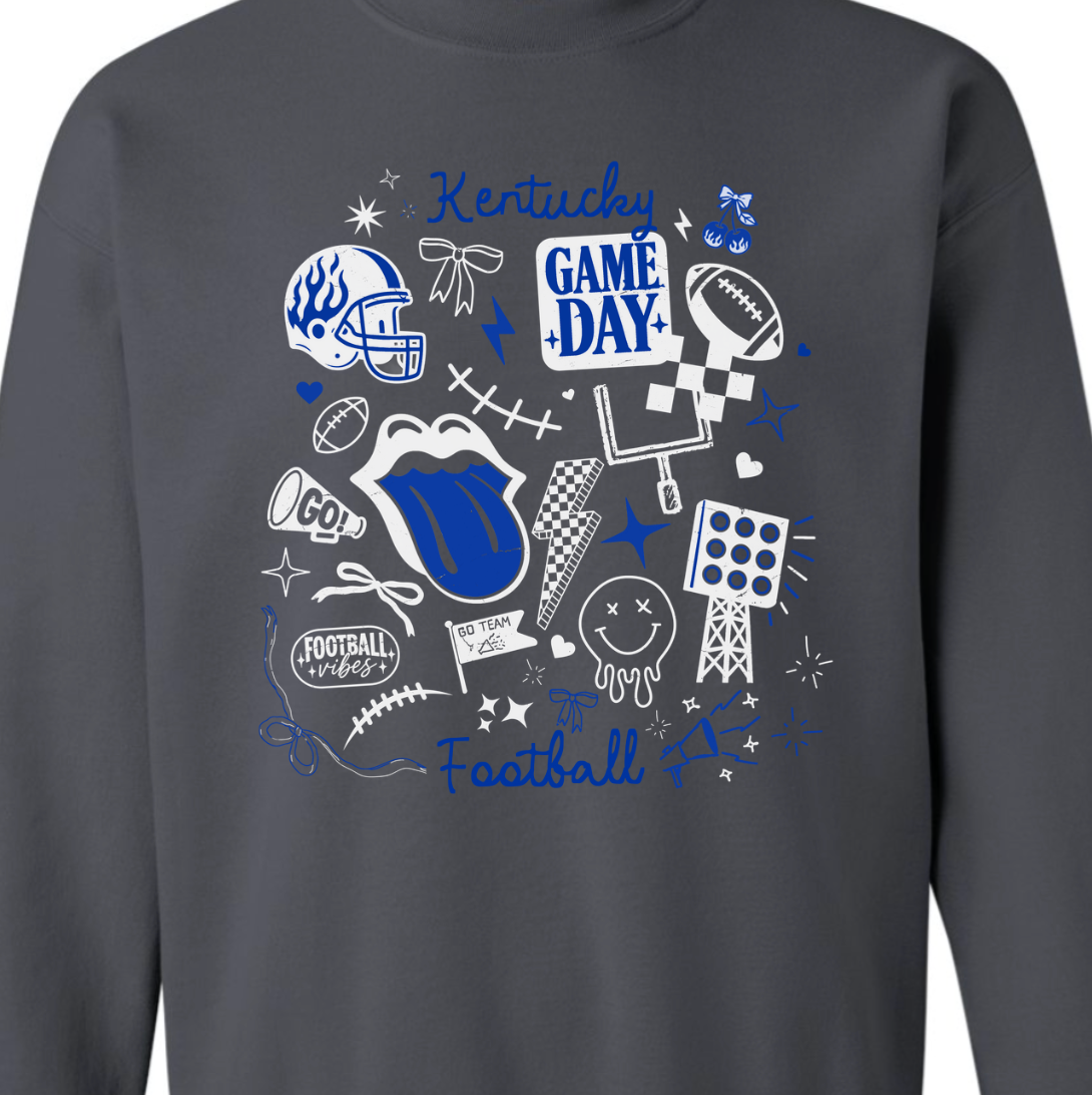 Kiki's Boutique - Wholesale Graphic Sweatshirt - Women's - UK Kentucky Doodle Tee or Sweatshirt2