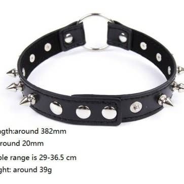 Stylex Party - Wholesale Choker/collar - Gothic Spike Choker Sexy Belt Collar PU Leather Necklace3
