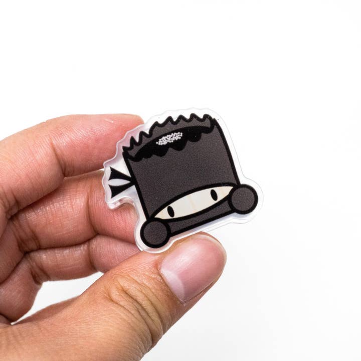 Ninja - clipe de acrílico por atacado de Wonton In A Million