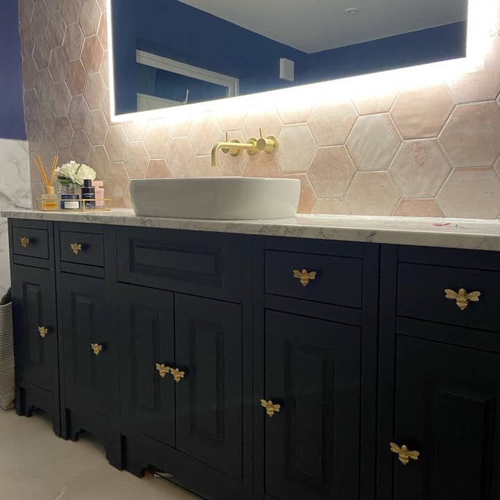 Brass bee - Wholesale Deurkruk/knop - Ladeknop in bijenmodel met messing afwerking6