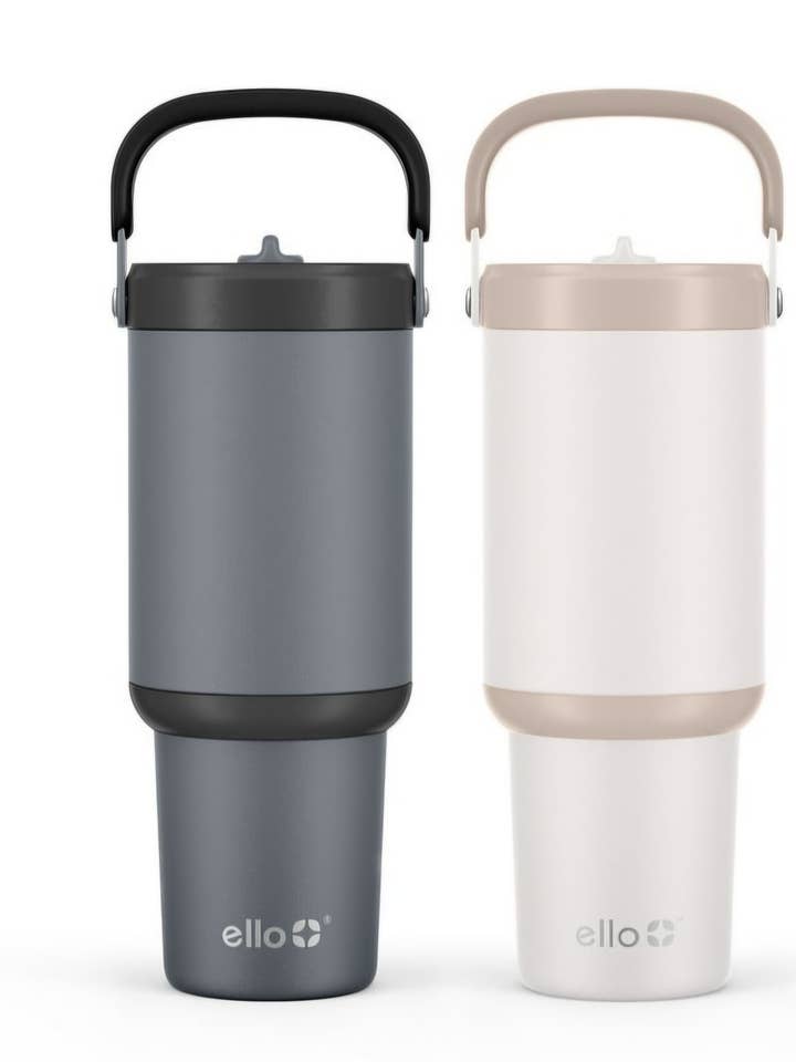 Ello Oasis Go 30oz Tumbler a prova di perdite, confezione da 2 per la vendita all'ingrosso da parte di Majesitc Health