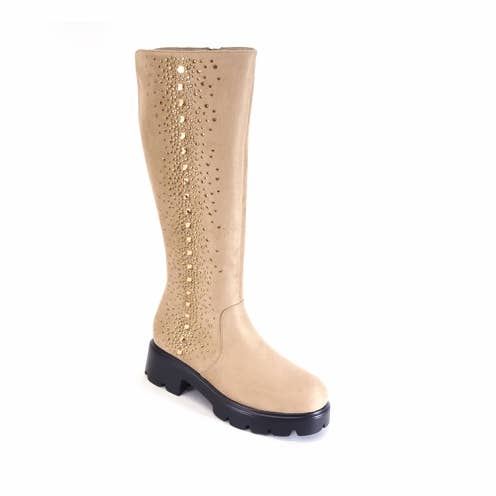 Flat sole and upper with Stone Comfort Boots-AC9428 for wholesale by Atalina