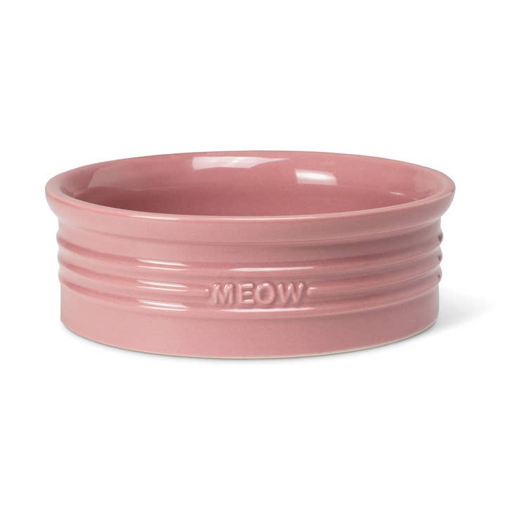 BOL POUR ANIMAUX DE COMPAGNIE SCULPTÉ MEOW BLUSH pour la vente par Petshop by Fringe Studio