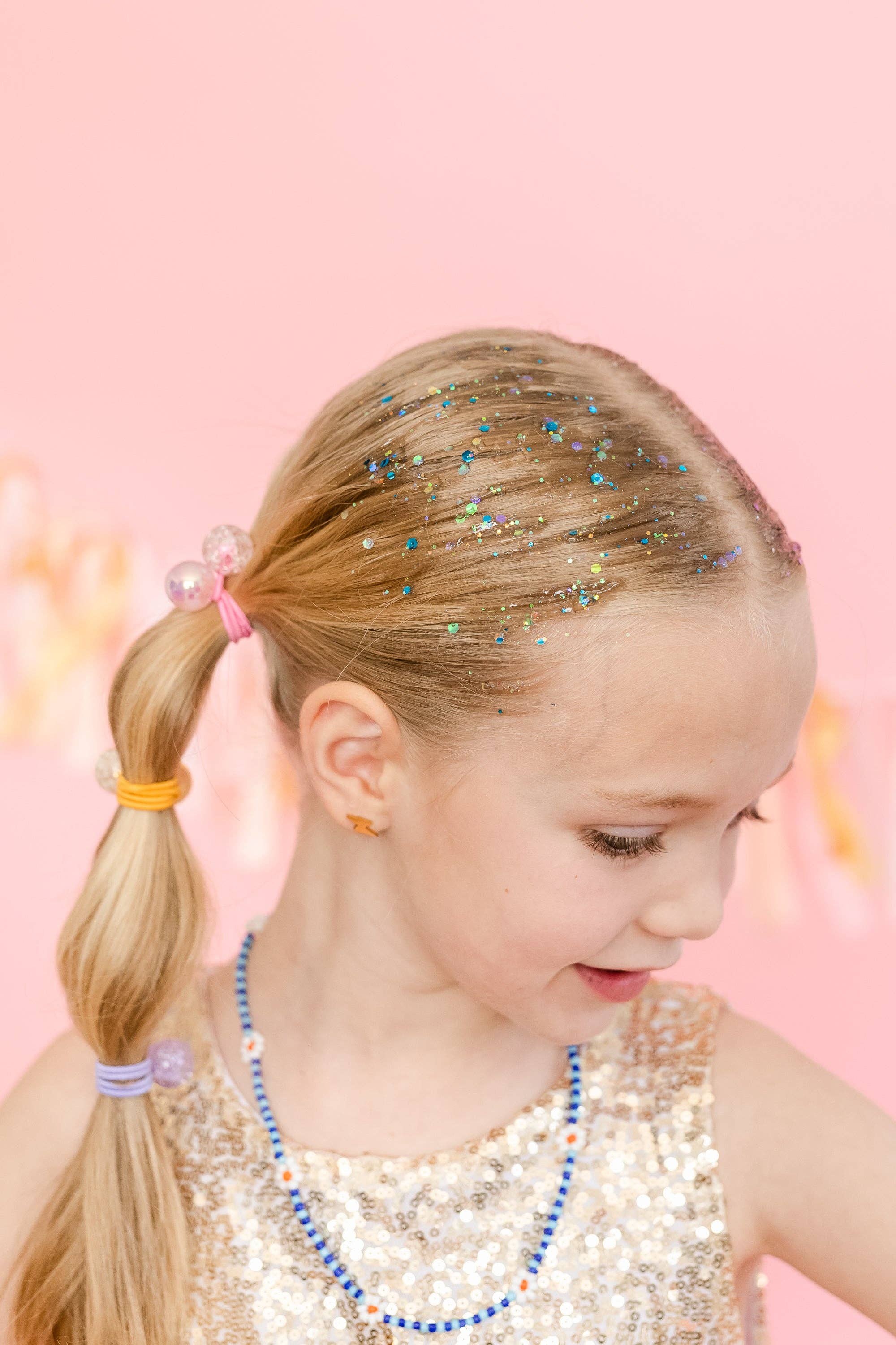 Gussy Up Bow Co – wholesale Hair glitter – Blue Hair Glitter9