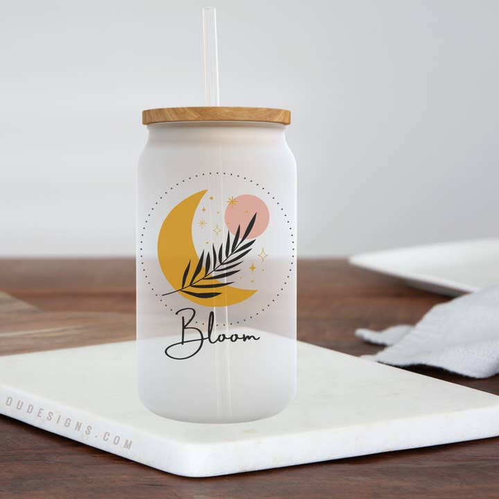 Bloom - Frosted Can Glass for wholesale by Livy Lou Designs + Co