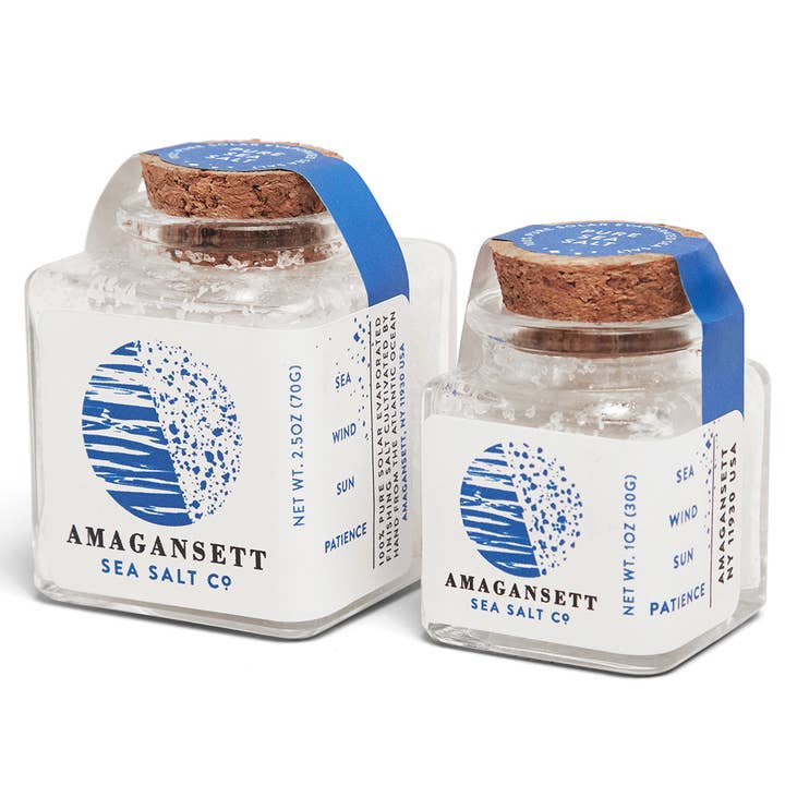 Amagansett Sea Salt Co. - Wholesale Salt - 100% Pure Amagansett Sea Salt (1 oz jar)