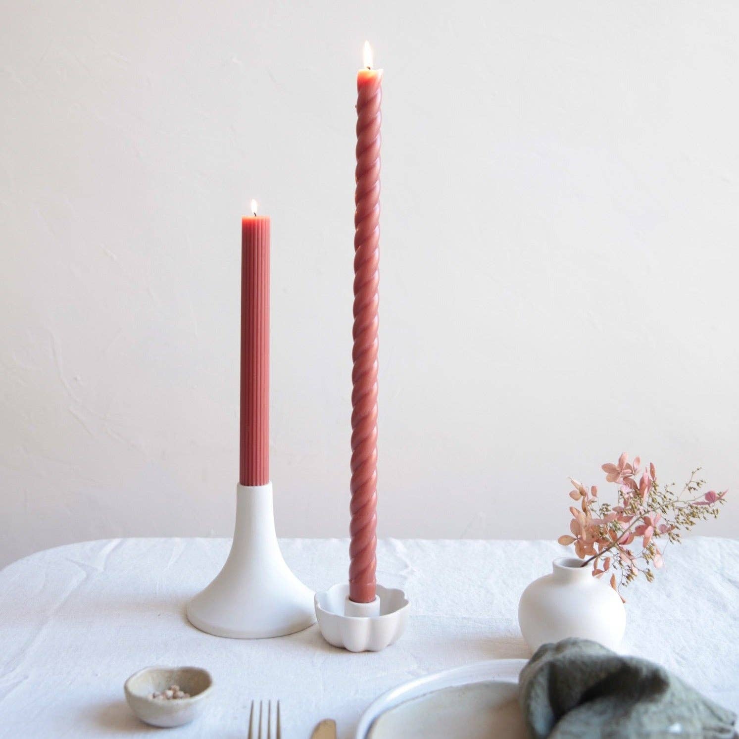 The Floral Society - Vente Bougies/bougeoirs coniques - Bougies coniques fantaisie de 18 pouces10