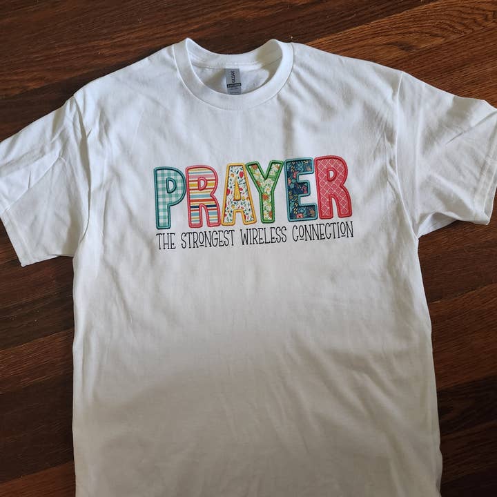Prayer Strongest Wireless Connection Tee for wholesale by Perfectly Sassy Expressions
