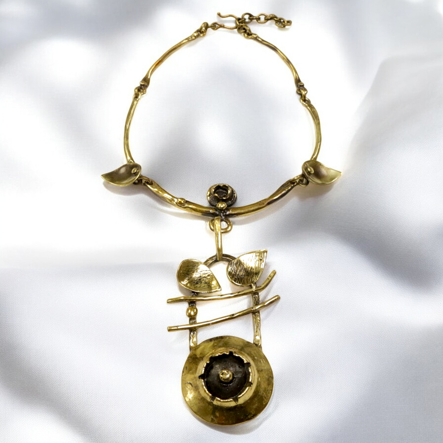 The Ancient Bazaar Jewelry & Accessories – Engroshandel Halskæde med vedhæng – Vare nr. BRN-1074 - Messinghalskæde1