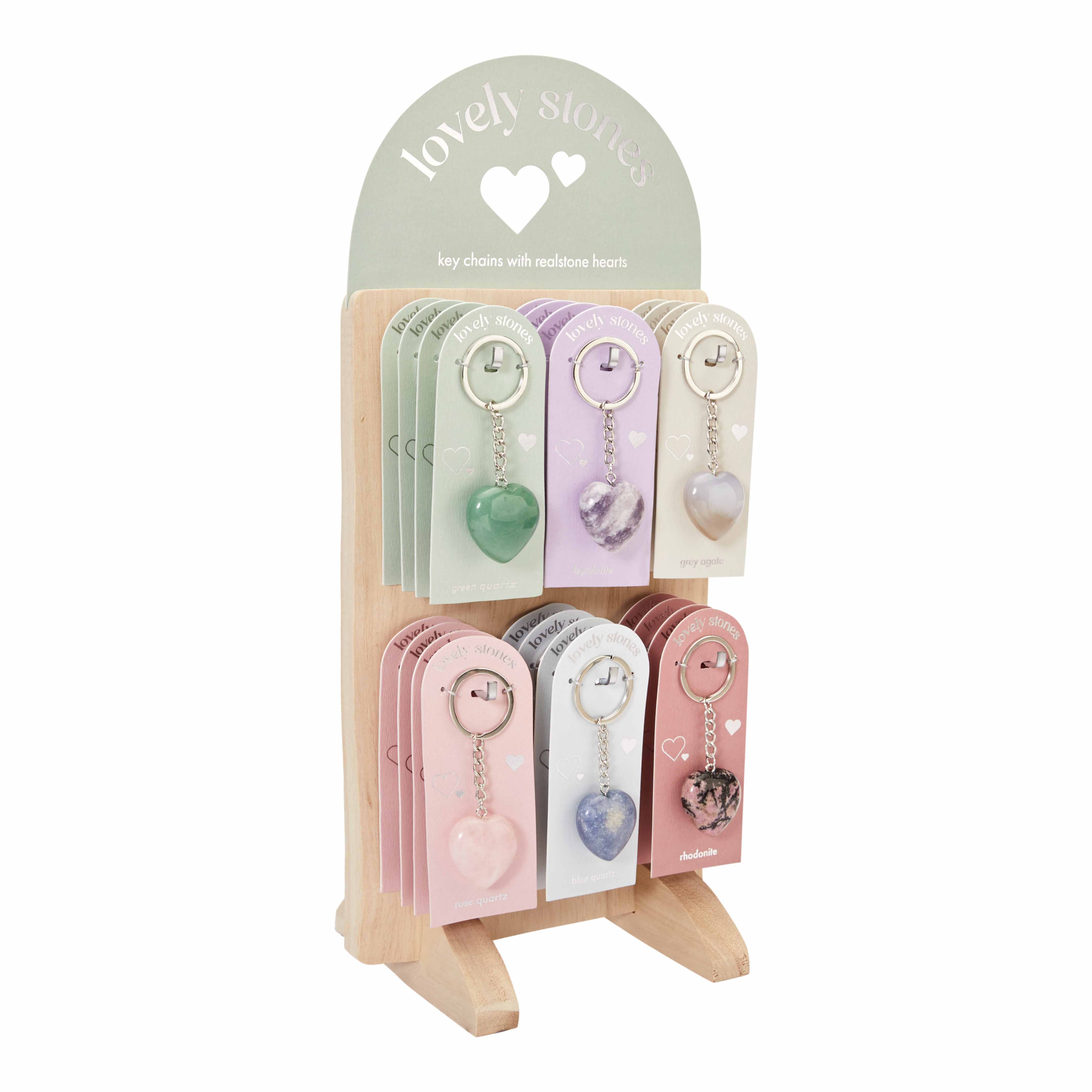 Crystals by HCA Jewellery – Engroshandel Nøglering - Dame – Nøglering med smukke sten - pakke1