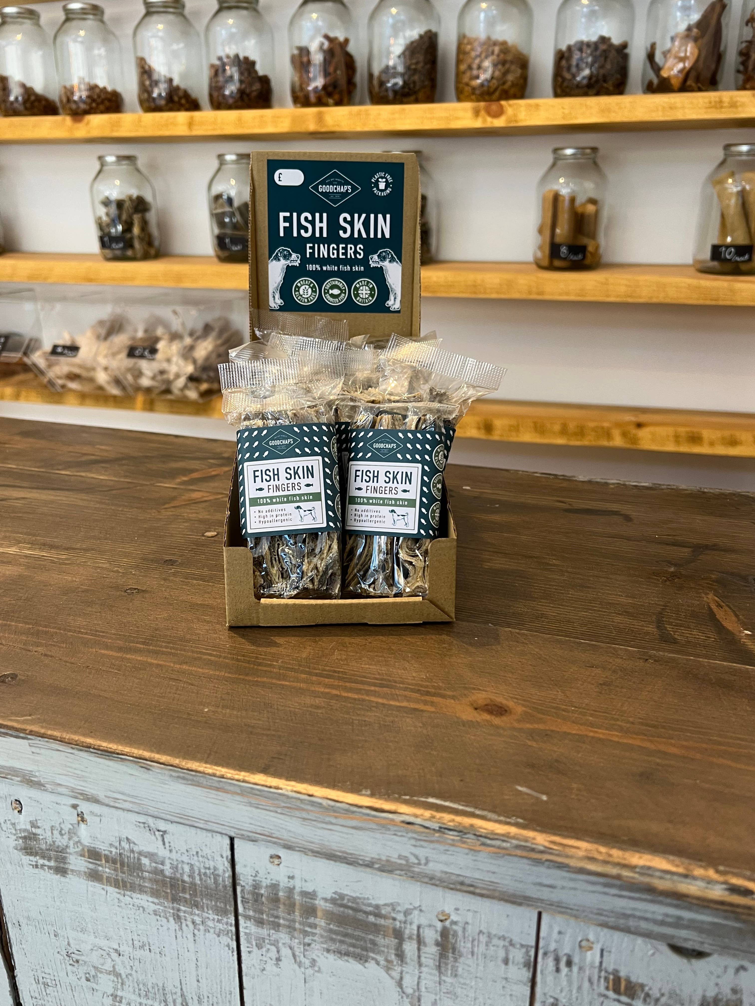 Goodchap's – wholesale Pet treats – Dog – Fish Skin Fingers | Additive Free Dog Treats and Chews2