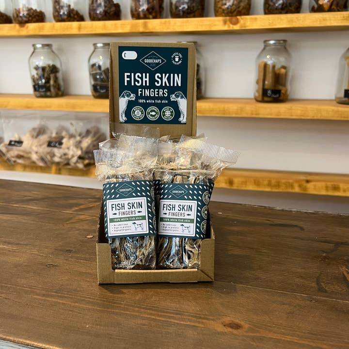 Goodchap's – wholesale Pet treats – Dog – Fish Skin Fingers | Additive Free Dog Treats and Chews2