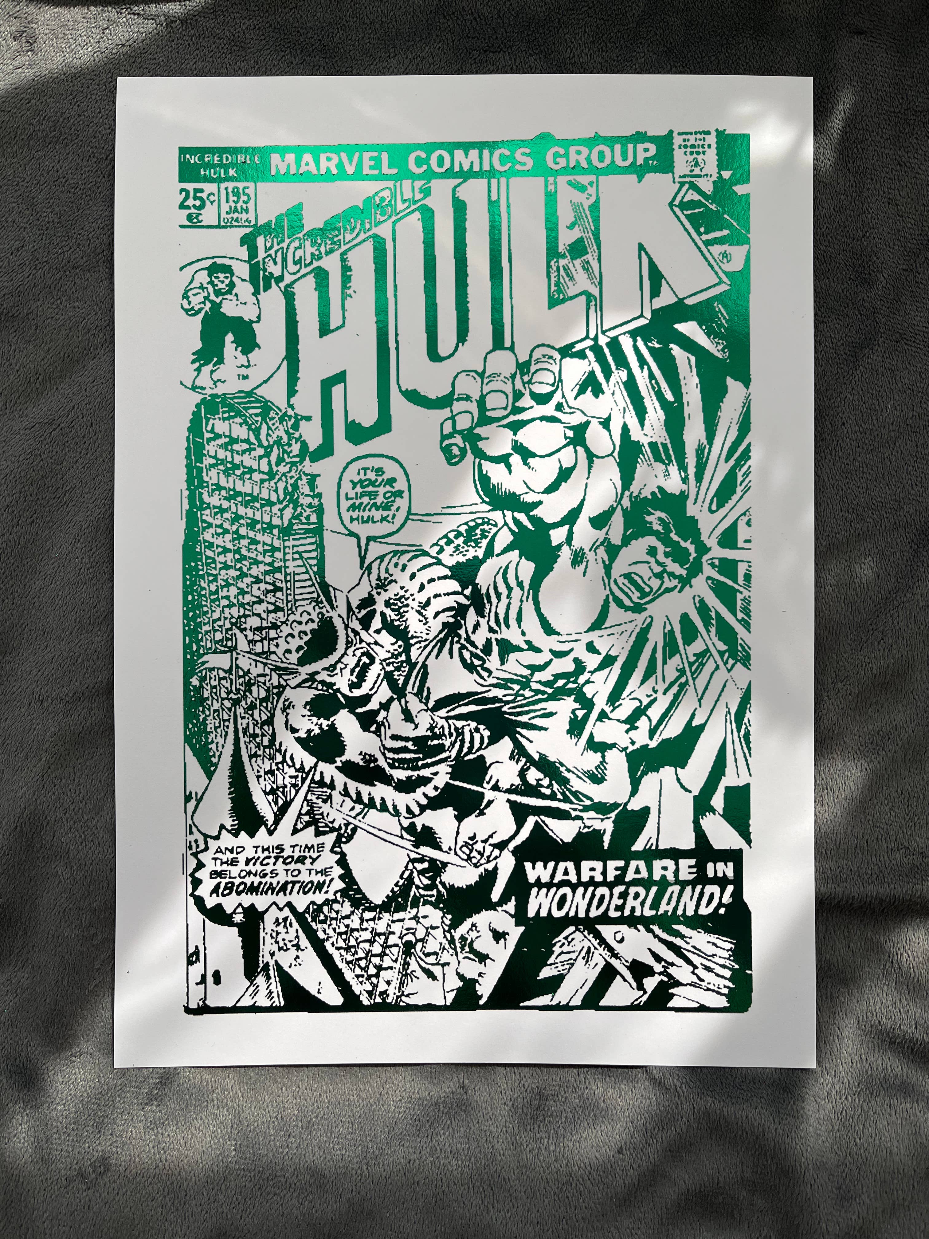 Billies Inks - Wholesale Gallery Wall Set - Set of 5 Superhero Foil Prints2