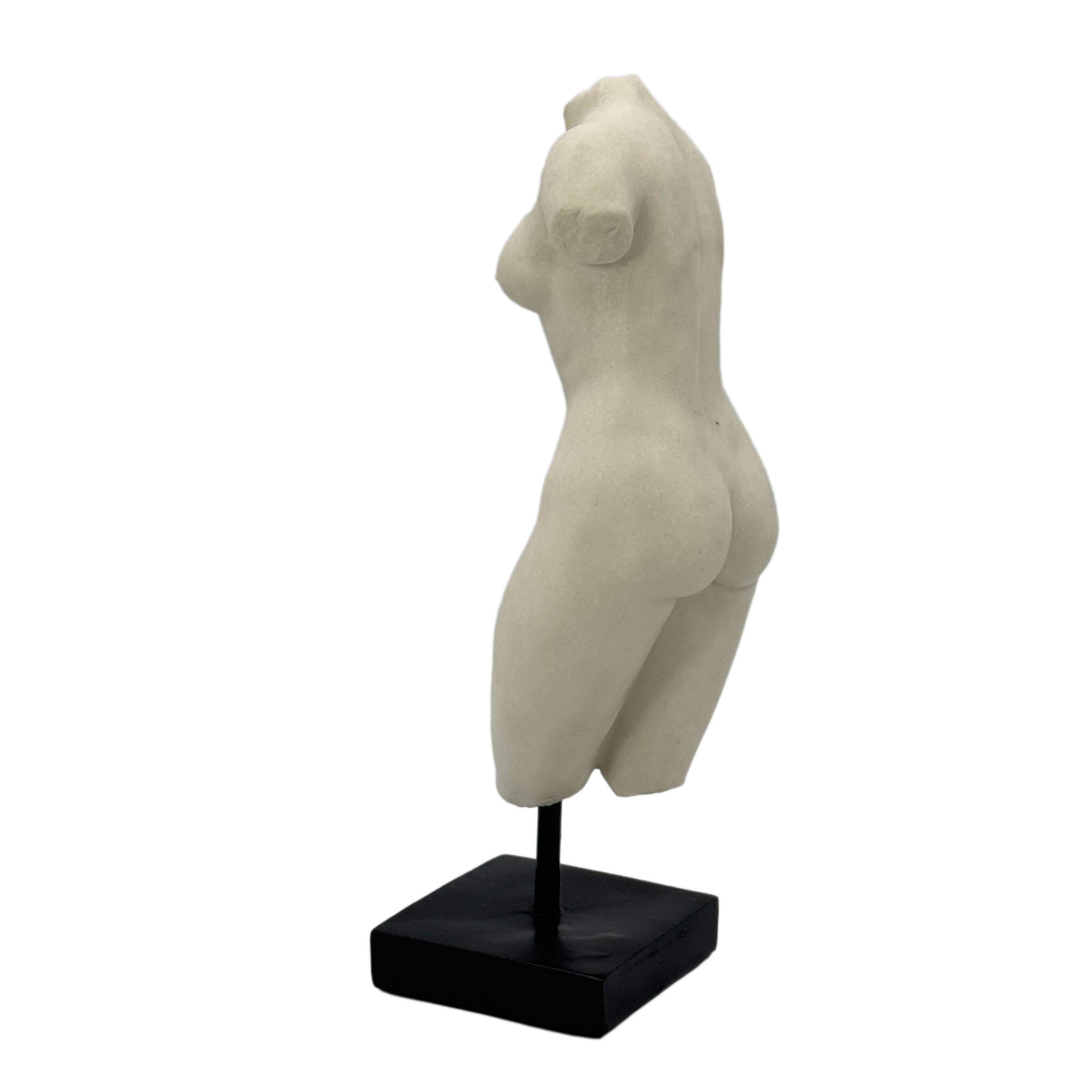 Galt International Company - Wholesale Decorative Figurine - Poly-Marble Torso Bust Greek Roman Tabletop Statue 15"3