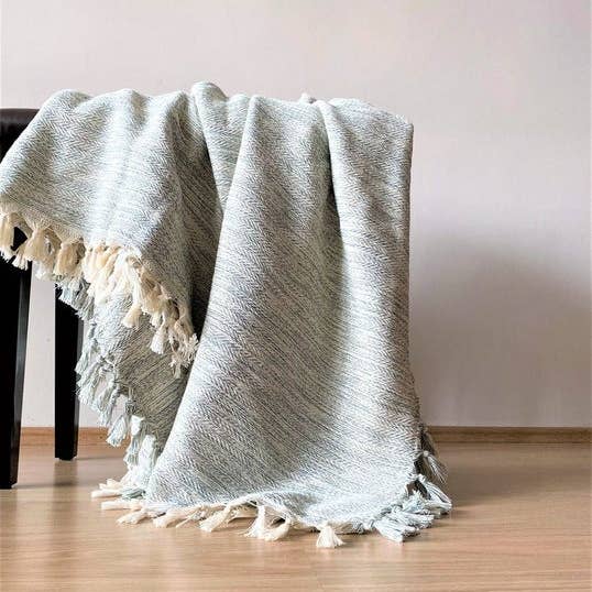Tayf - Wholesale Throw Blanket - Sirince Handmade 100% Organic Cotton Throw Blanket2