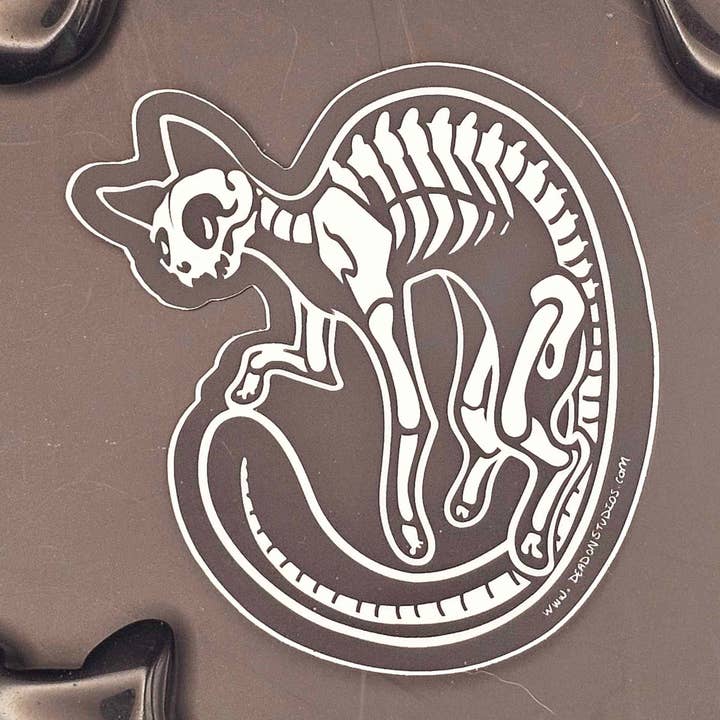 Round Cat Skellie for wholesale by DeadOn Studios