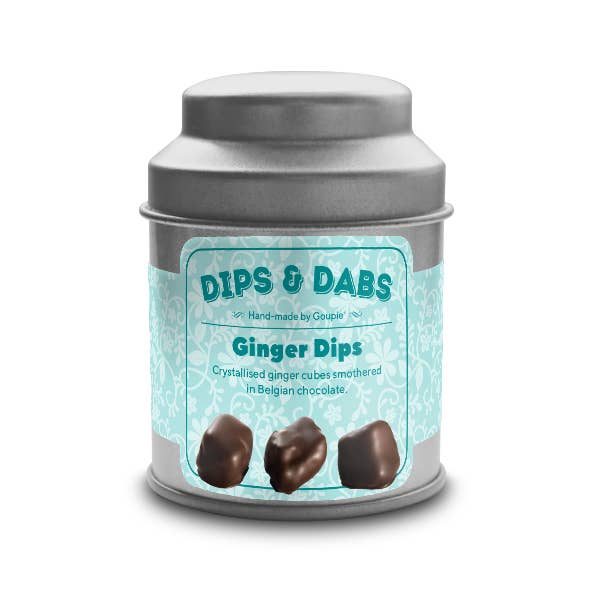 Chokoladedækkede ingefærdips for engroshandel hos Goupie