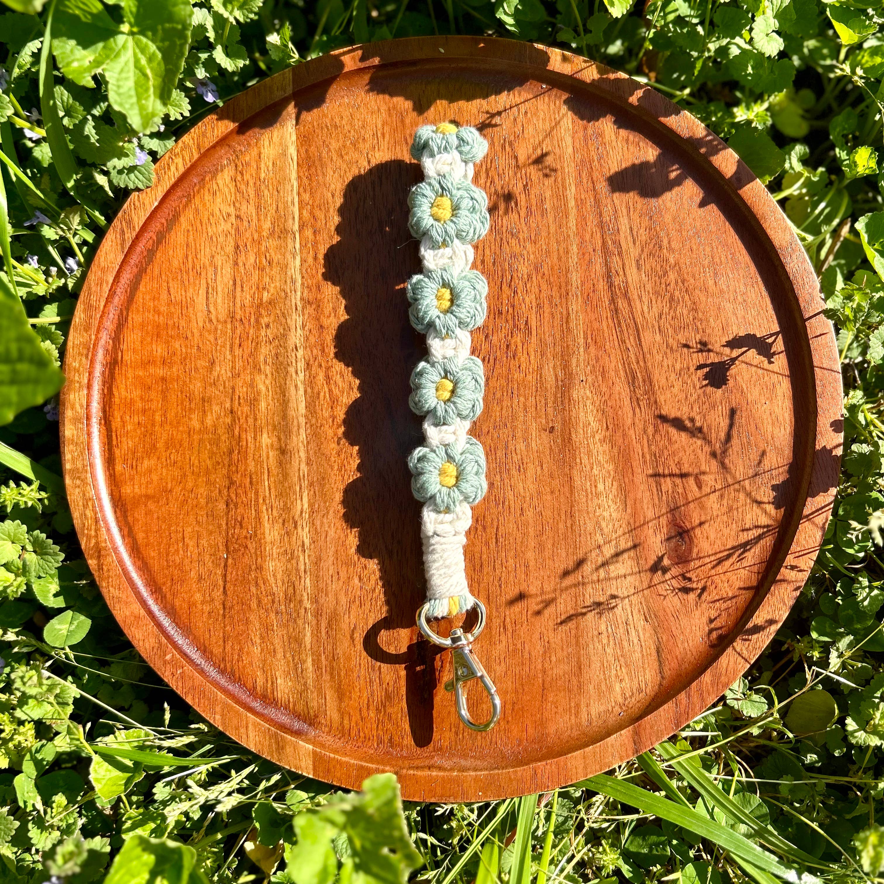 Crochet by Jolene - Wholesale Wristlet - Flower Macrame Wristlet - Multiple Colors2