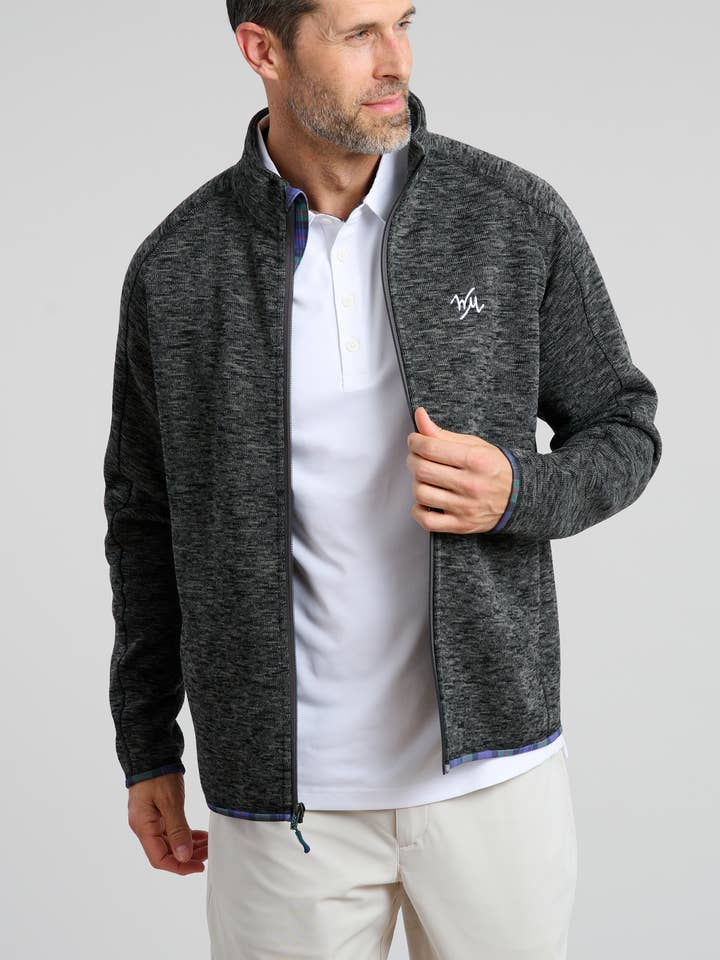 Flop Shot Fleece Full Zip for wholesale by William Murray Golf