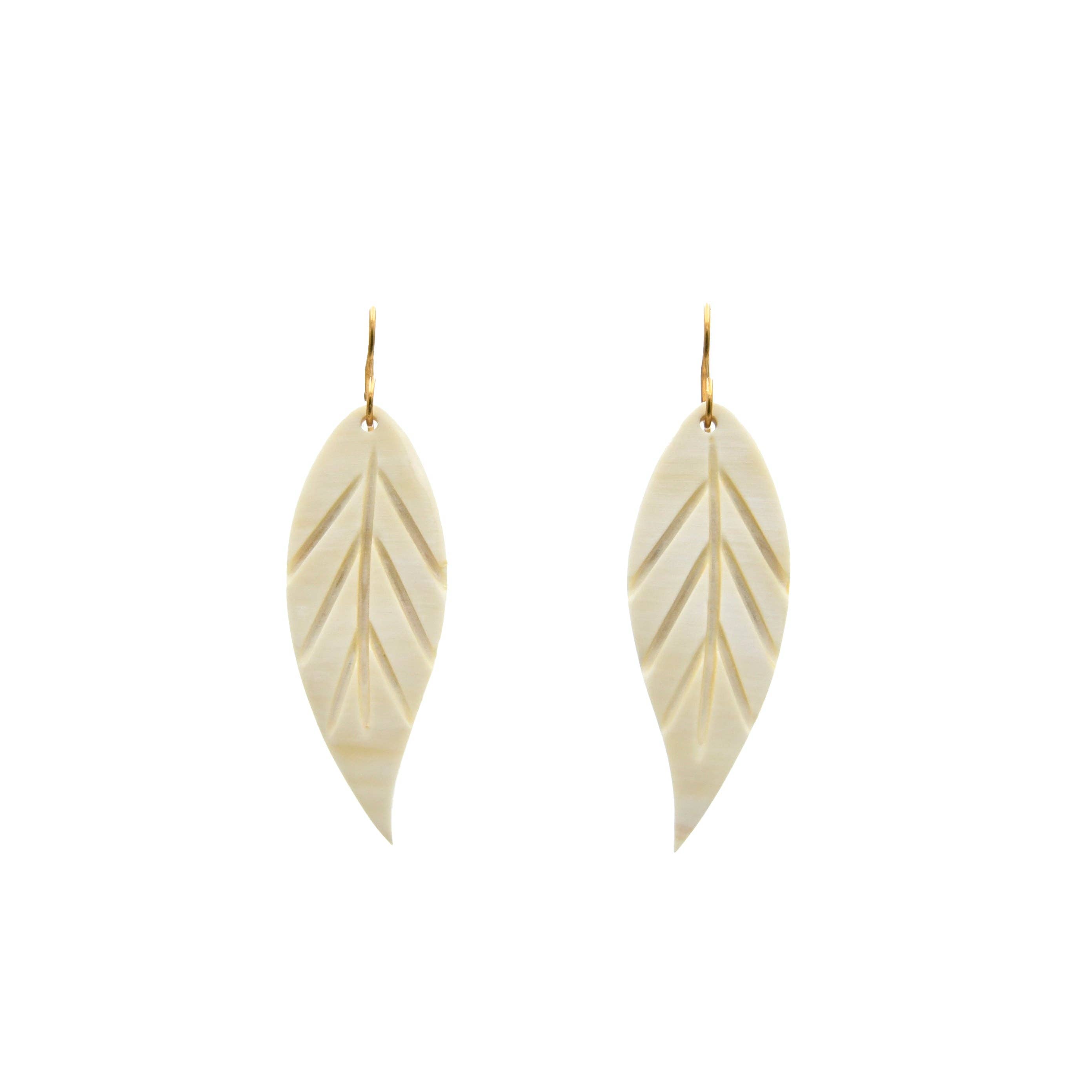 MAADILI COLLECTIVE - Wholesale Dangle Earrings - Large Leaf Earrings0