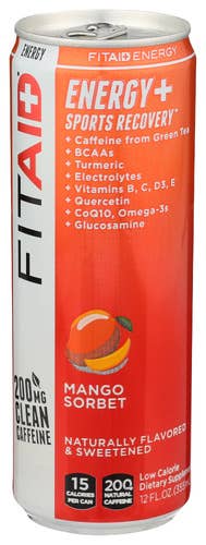 KeHE Distributors, LLC - Wholesale Sports/Energy Drink - Lifeaid FitAid Energy Drink Mango Sorbet, 12 fl oz0