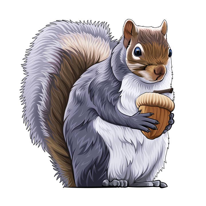 Animal Mini Sticker - 50 Squirrel Stickers for wholesale by Aurora Stickers