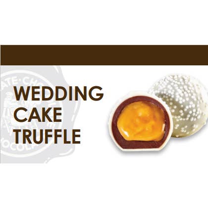 Chocolate Chocolate Chocolate Company - Wholesale Chocolate Covered Sweets - White Wedding Cake Truffle - 5 LB BULK