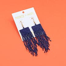 Pierce + Hide - Wholesale Tassel Earrings - Custom Beaded Square Fringe Earrings | Fringe Dangle2