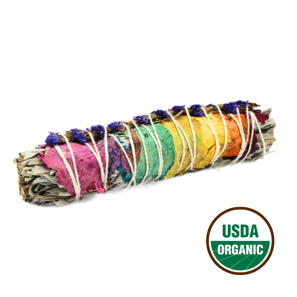 Green Tree - Wholesale Sage Bundle - 7 Chakra White Sage Smudge Stick 15cm0