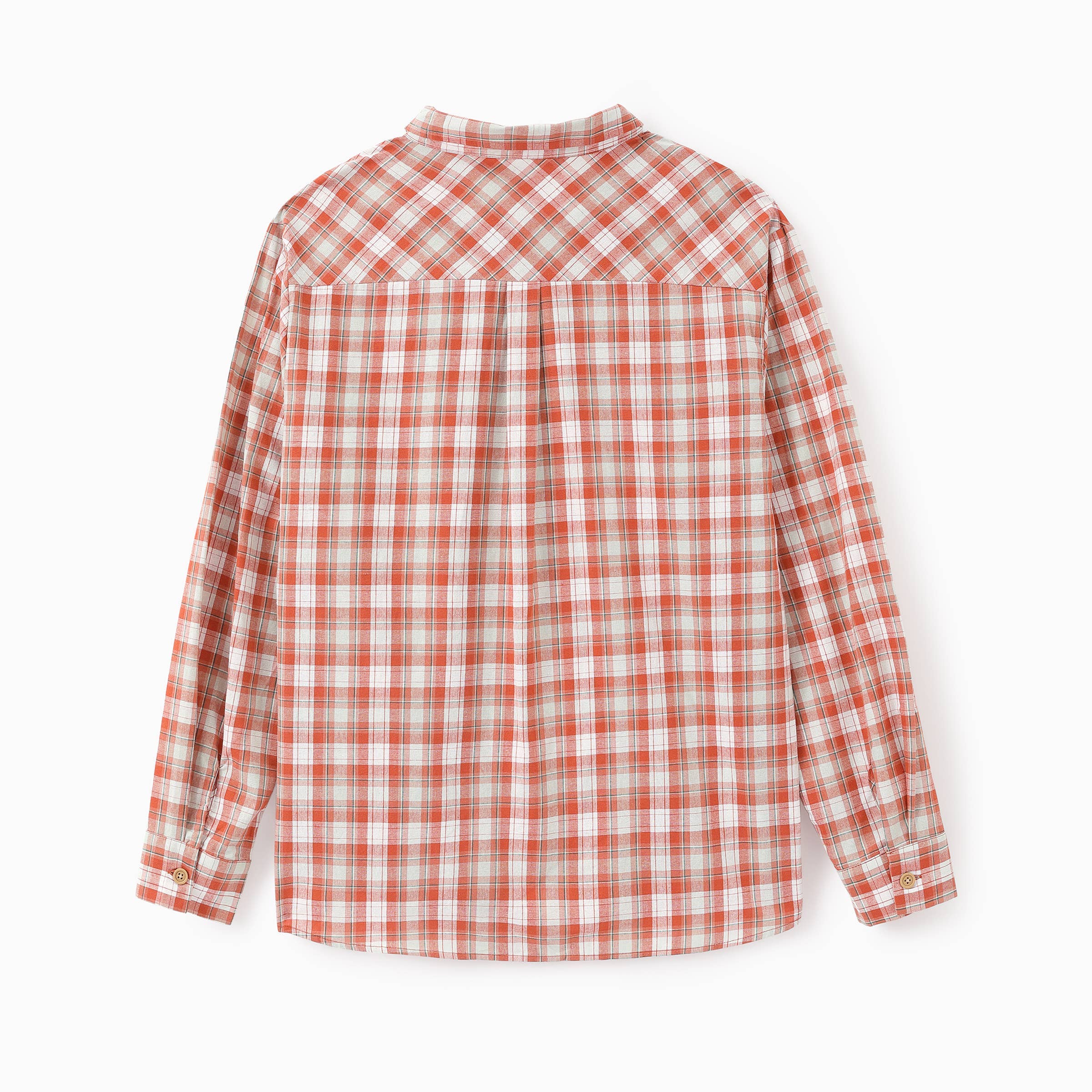 Orange Family Matching Plaid Shirt or Shirred Bodice Tiered Dress for wholesale on Faire28