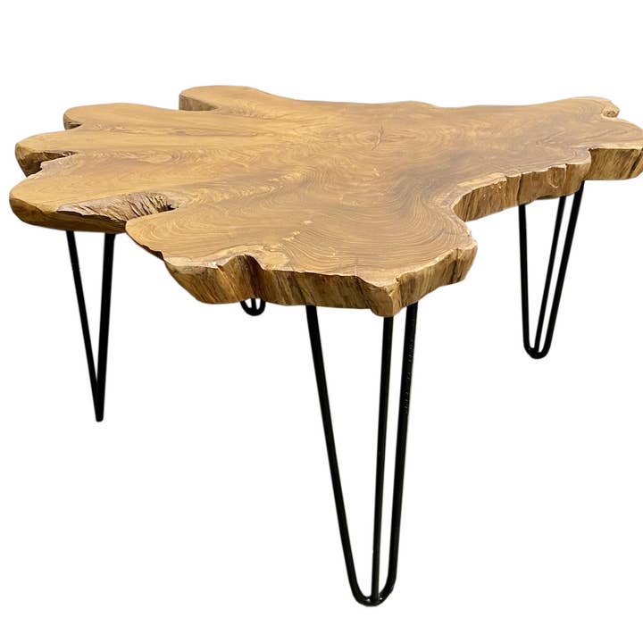Andaluca - Wholesale Coffee Table - Teakwood Organic Slab Coffee Table0