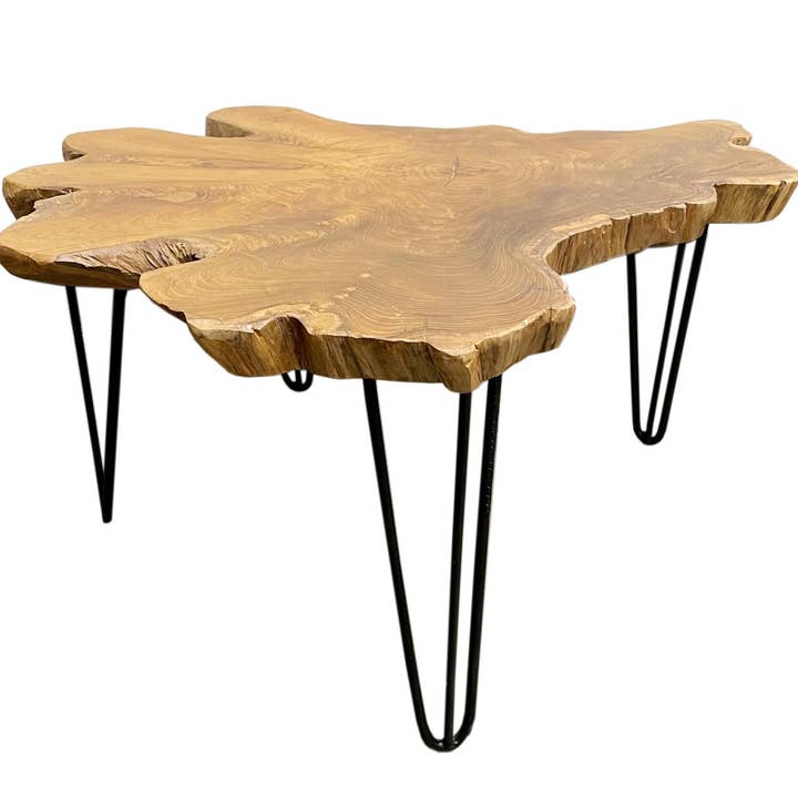 Andaluca - Wholesale Coffee Table - Teakwood Organic Slab Coffee Table