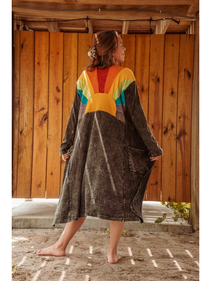 Gardenbelle Shop - Wholesale Cardigan - Women's - Sun Ray Cardigan, Cotton Earthy Hippie Boho Style Duster