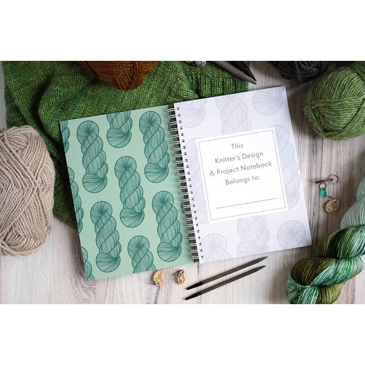 Bri Larson Art - Wholesale Knitting/Crochet Supplies - The Knitter's Design & Project Notebook / Forest1
