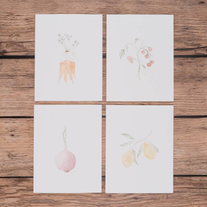 Collection Edible Garden pour la vente par Tiny Wolf Studio