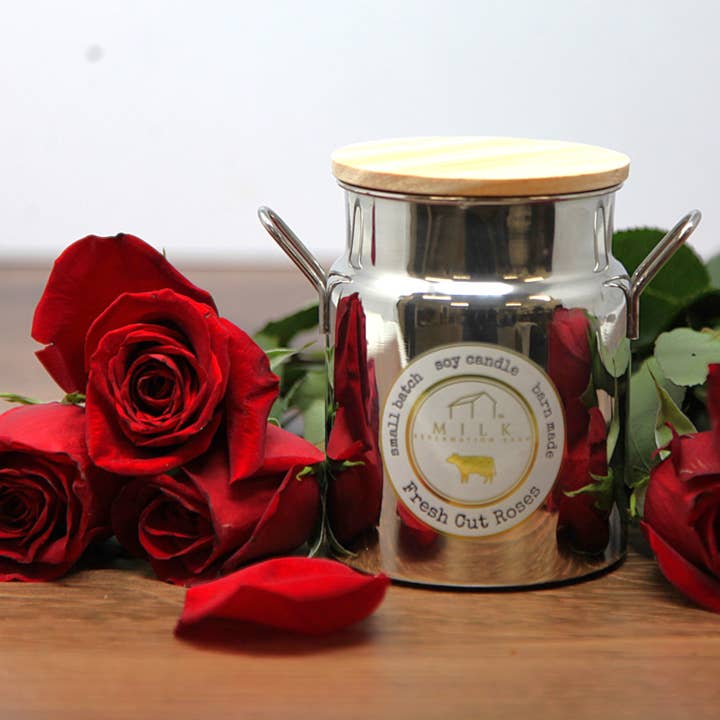 Milk Reclamation Barn - Wholesale Jar/Filled Candle - Stainless Milk Churn Candle - 12.5 oz25